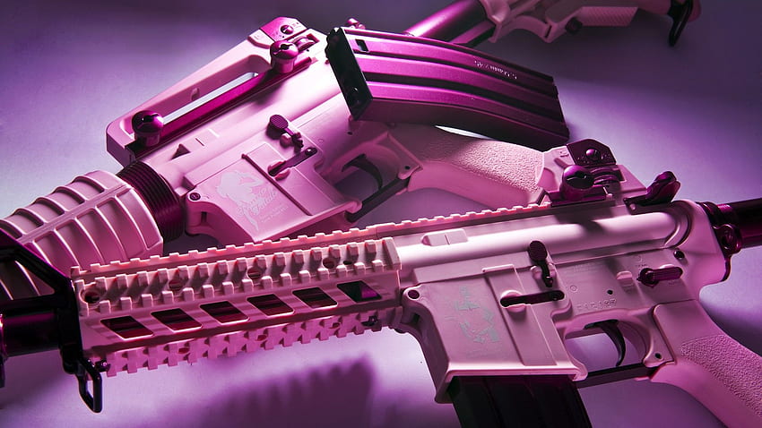 Pistole da donna Fucili rosa Airsoft . Sfondo HD
