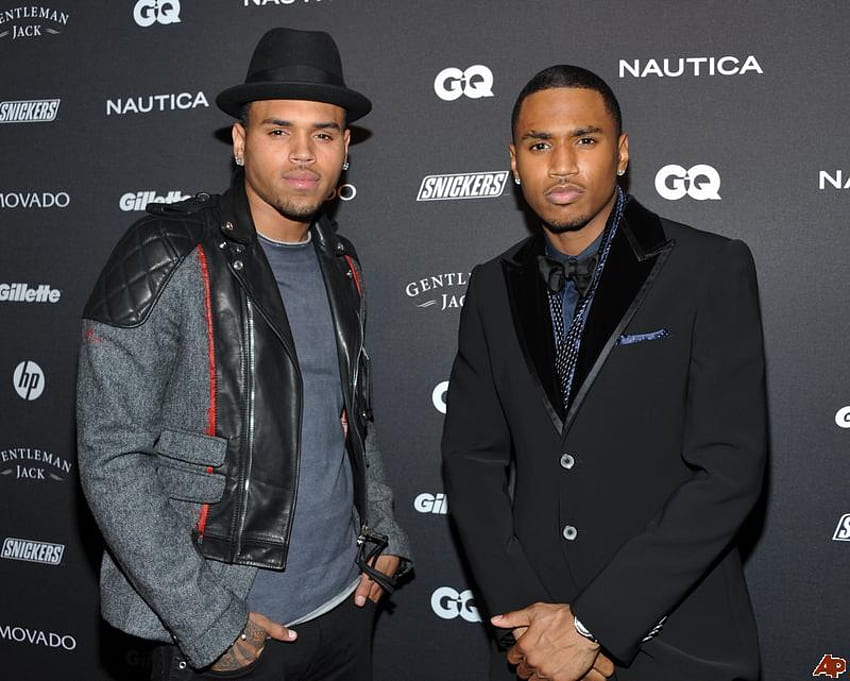 Chris Brown and Trey Songz, entretenimento, música, cantores, chris, trey papel de parede HD