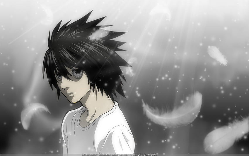 anime, Death Note, Lawliet L, Anime Boys HD wallpaper