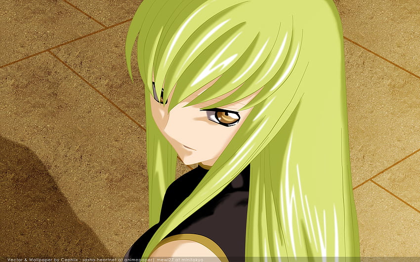 C.C, code geass, cool, anime girl, cc, HD wallpaper