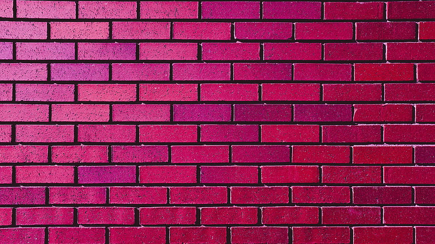 Pink Brick Wall HD wallpaper