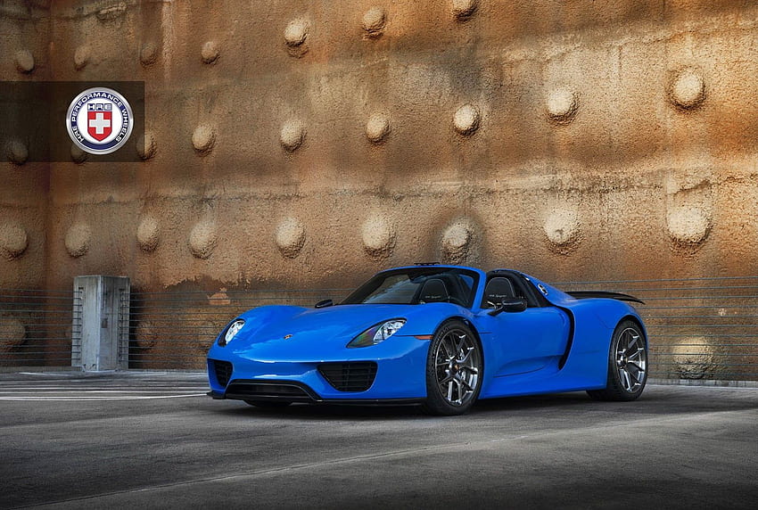 Voodoo Blue Porsche 918 Spyder, 커스텀 휠에 마법을 불어넣다 HD 월페이퍼