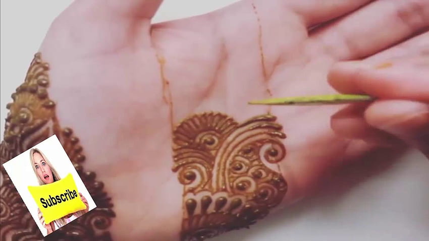 mehendi . Neueste Hindi Mehndi Designs Henna Schönheit weiblich 2018 - YouTube HD-Hintergrundbild