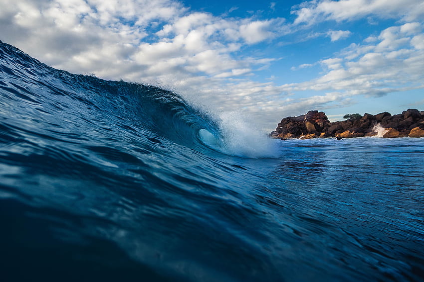 自然, 水, 海, 水しぶき, サーフィン, 波 高画質の壁紙