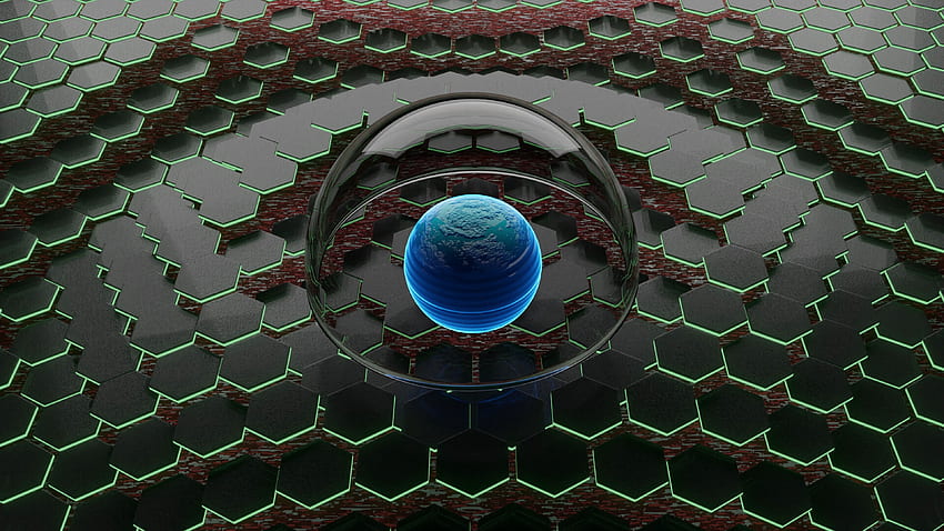 Blue Ball Sphere Glass Abstract Hd Wallpaper Pxfuel