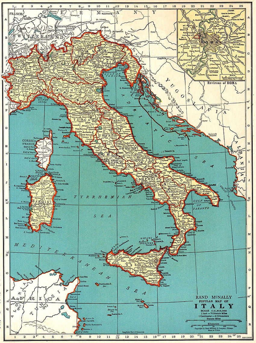 wymarzone życie, mapa Włoch Tapeta na telefon HD