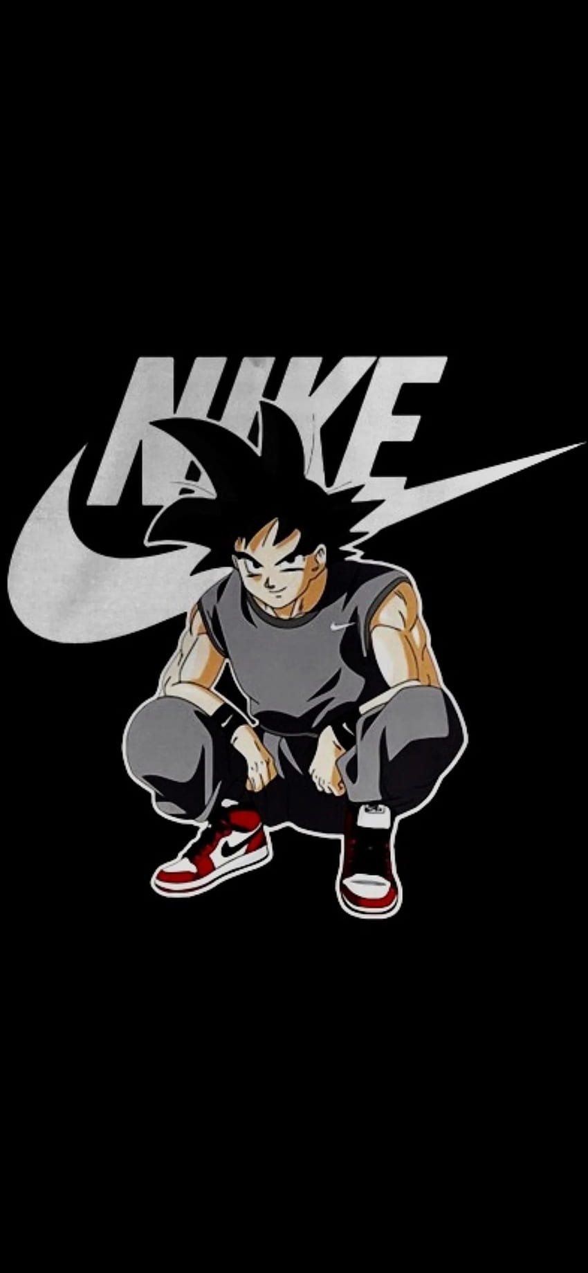 T Shirt Dragon Ball Nike, & background, Goku Swag HD phone