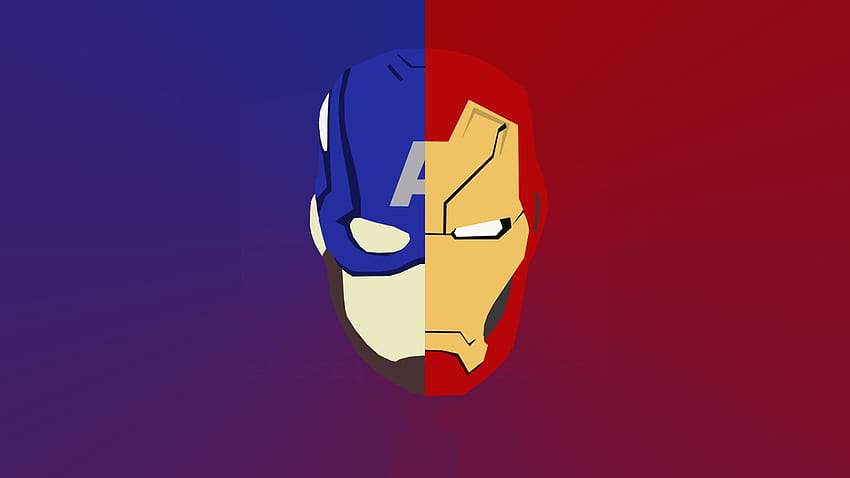 Iron Man et Captain America Artwork, Superheroes, , , Background et , Captain and Iron Man Fond d'écran HD