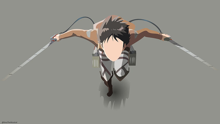 Eren Yeager, Attack on Titan, anime boy HD wallpaper