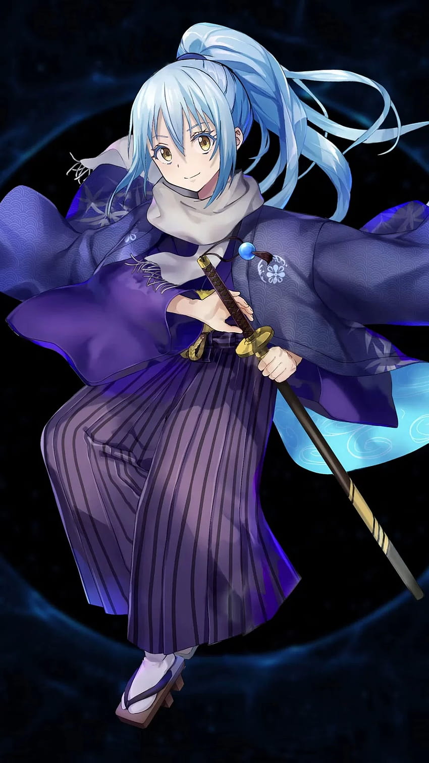 I Animated This Rimuru Live Directly Taken From Grand Summoner Game. : R TenseiSlime, Rimuru Phone HD phone wallpaper