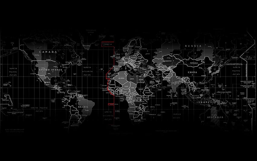 แผนที่เวลาโลก เขตเวลาแผนที่โลกใหม่ วอลล์เปเปอร์ HD