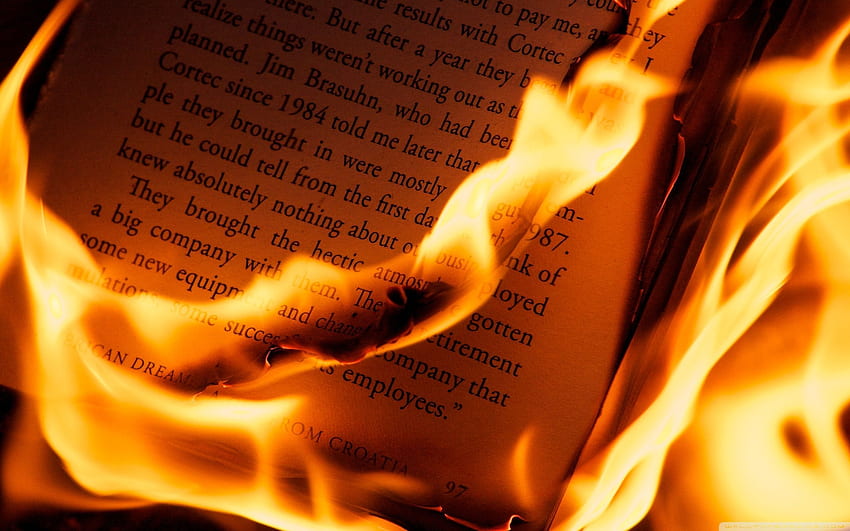 Burning Book ❤ for Ultra TV HD wallpaper