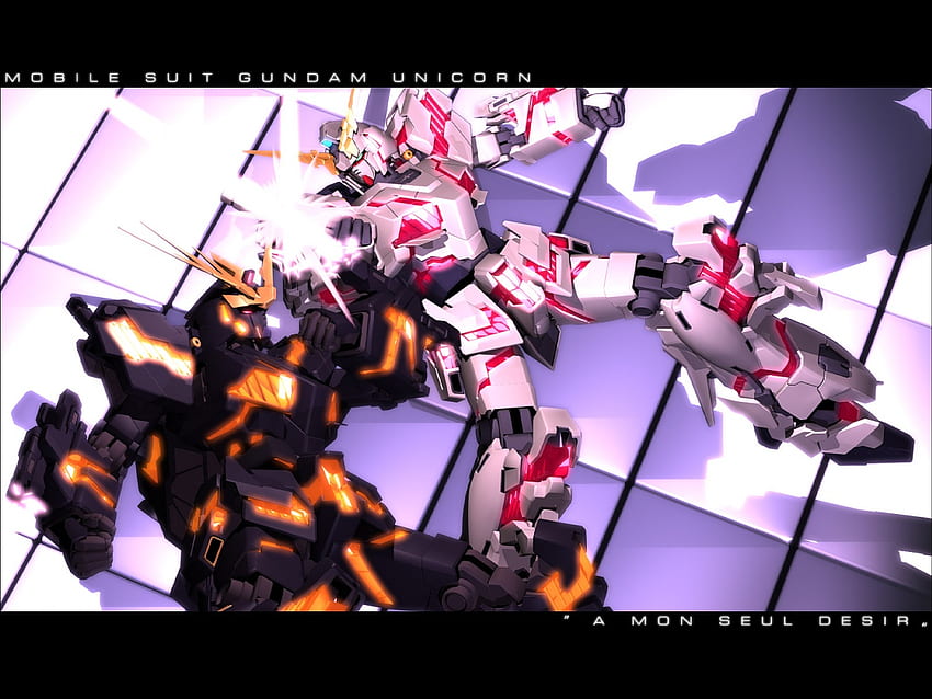 Gundam Gundam Unicorn Mecha Unicorn Gundam - Gundam Unicorn Banshee Vs Unicorn HD wallpaper