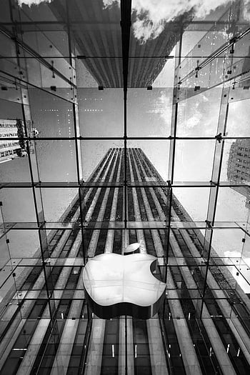 Glass, Movement, People, Apple, Logo, Skyscrapers, Shop, Apple Store