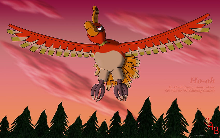 Ho Oh For Ho Oh Lover By Fab Wpg, Ho-Oh HD wallpaper | Pxfuel