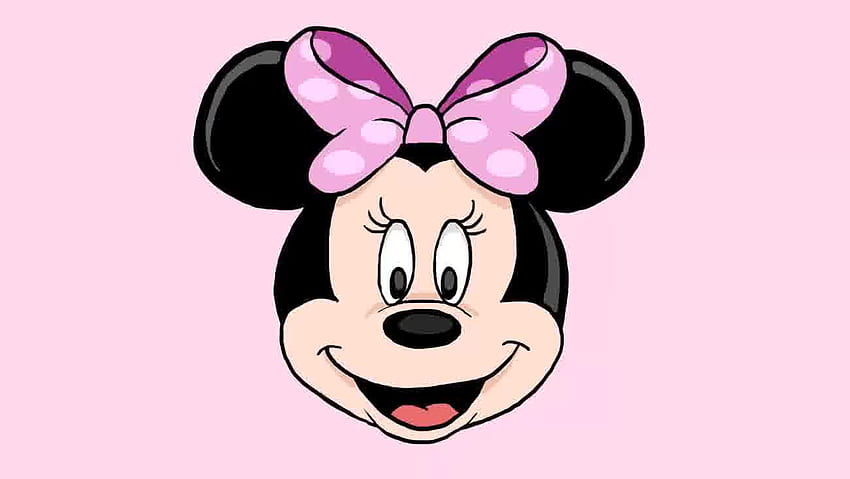 Minnie Mouse Outline, Minnie Mouse Bow HD wallpaper