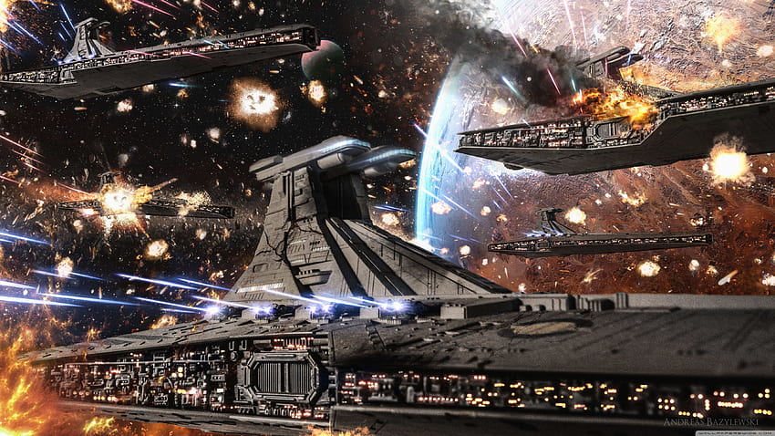 Star Wars Clone Wars Republic Venator-Flotte ❤ HD-Hintergrundbild