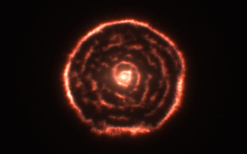 Curious Spiral Spotted by ALMA Around Red Giant Star R Sculptoris HD wallpaper