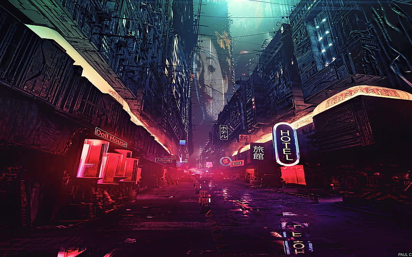 Ciudad futurista Ciencia ficción Arte conceptual Arte digital Resolución , , y fondo de pantalla