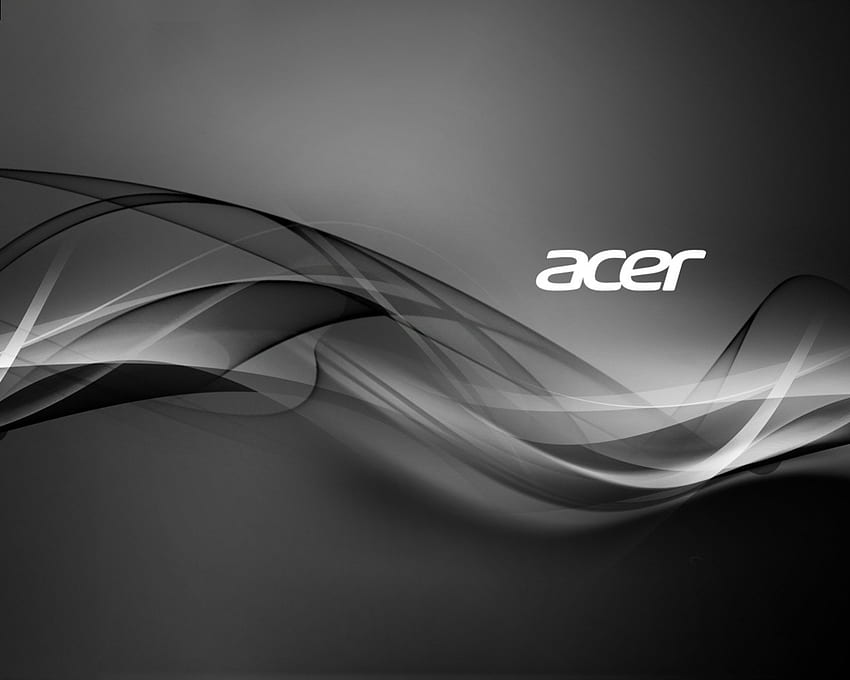 tema lampu acer, desain bagus, ringan, menarik, hitam dan putih Wallpaper HD
