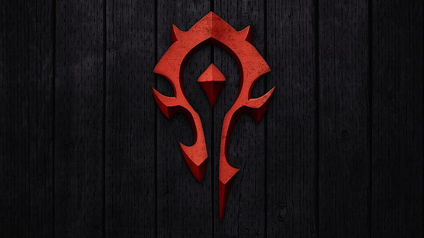 Vorschau World of Warcraft, Horde, Symbol, Hintergrund, rot HD-Hintergrundbild