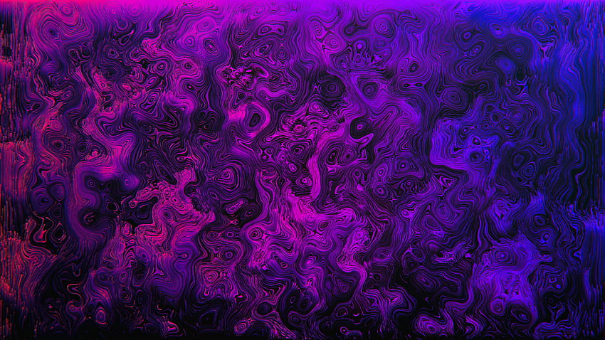 カラフルな紫がかった液体、液体アモルド 高画質の壁紙