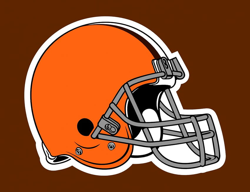 Equipo de fútbol de la NFL del logotipo de los Cleveland Browns. Viva fondo de pantalla