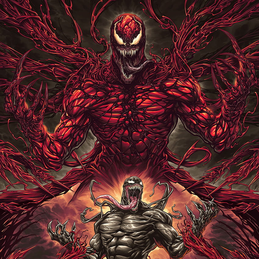 Venom: Let There Be Carnage, Venom 2, филми от 2021 г., Marvel Comics, филми, комикс Venom HD тапет за телефон