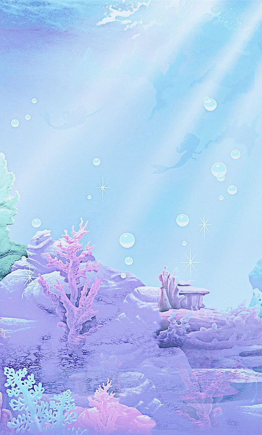 Latar Belakang Putri Duyung, Pastel Disney wallpaper ponsel HD