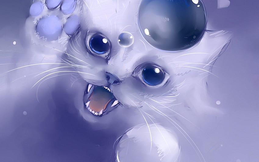 artwork manga anime kitty cat bubble drawing art [] untuk , Ponsel & Tablet Anda. Jelajahi Kucing. Kucing, Kucing, dan Kucing, Chibi Kitten Wallpaper HD