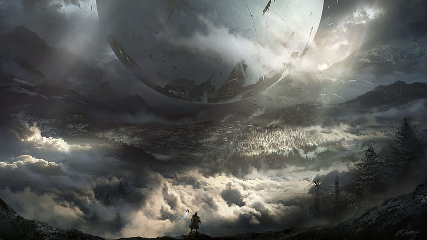 Кинематографичен кадър на Destiny 2 от Дарек Заброки. Dream Captures, Destiny Concept Art HD тапет