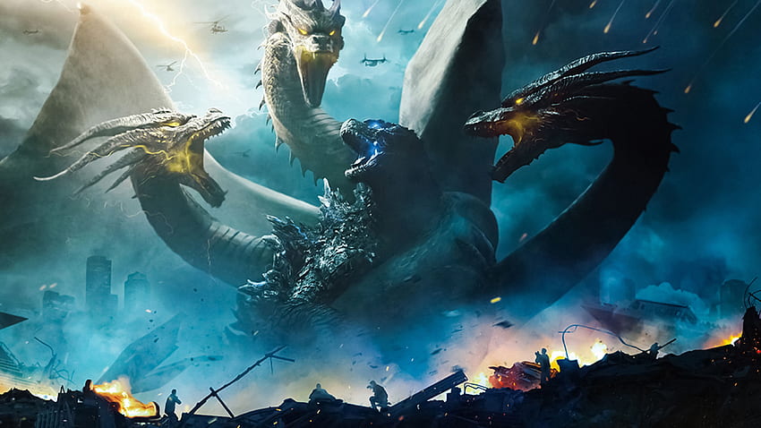 Godzilla kontra King Ghidorah Godzilla: Król potworów, smok Godzilla Tapeta HD