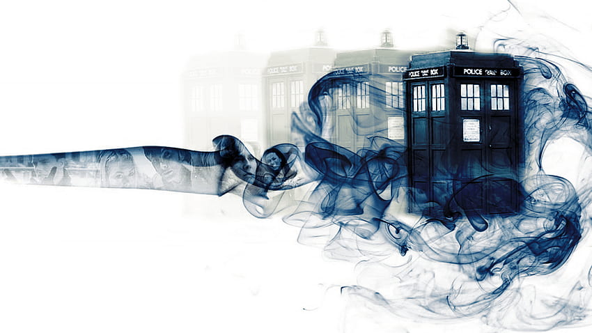 It's beautiful!! Wish it had all the companions in the wisps, Doctor Who Exploding Tardis HD wallpaper
