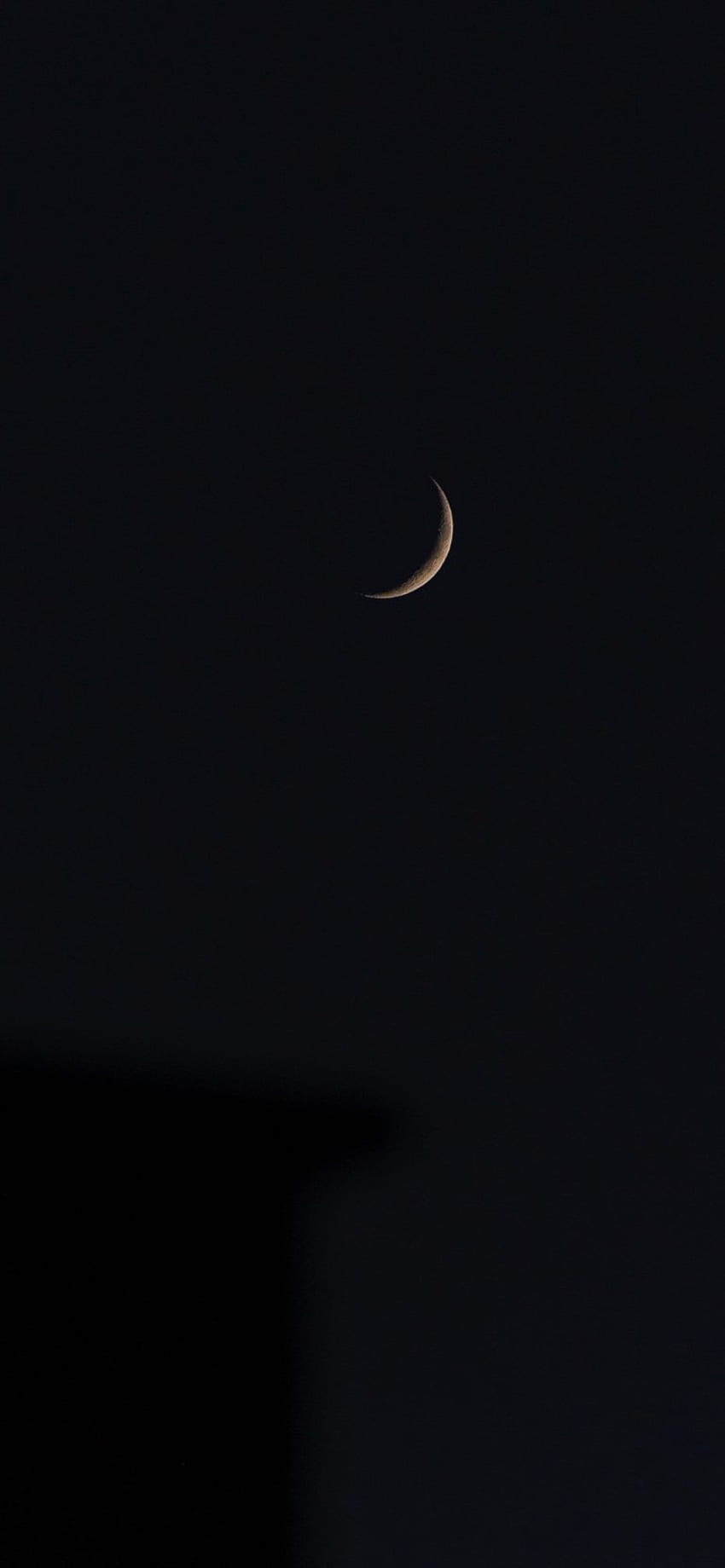 iPhone Mond, dunkler Halbmond HD-Handy-Hintergrundbild