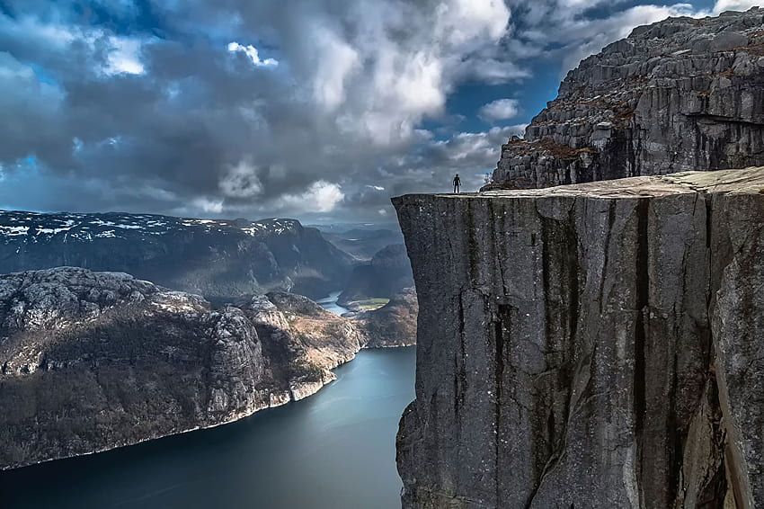 ノルウェー Preikestolen Crag Nature 風景, ノルウェーの風景 高画質の壁紙