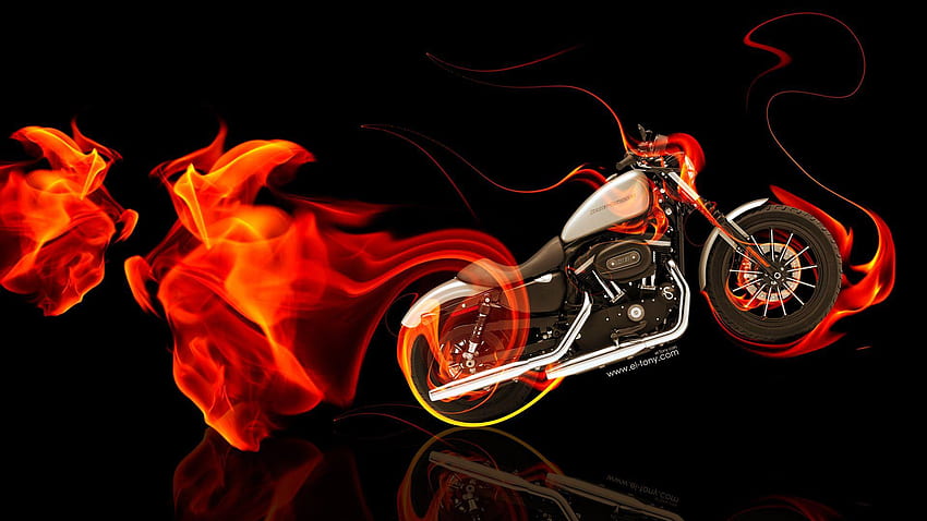 Fire Bike, Fire Motorcycle HD wallpaper | Pxfuel