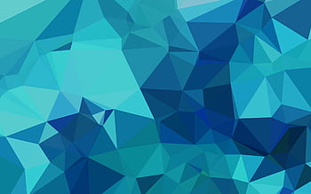 Abstract Polygonal Background. Modern Wallpaper. Dodger Blue