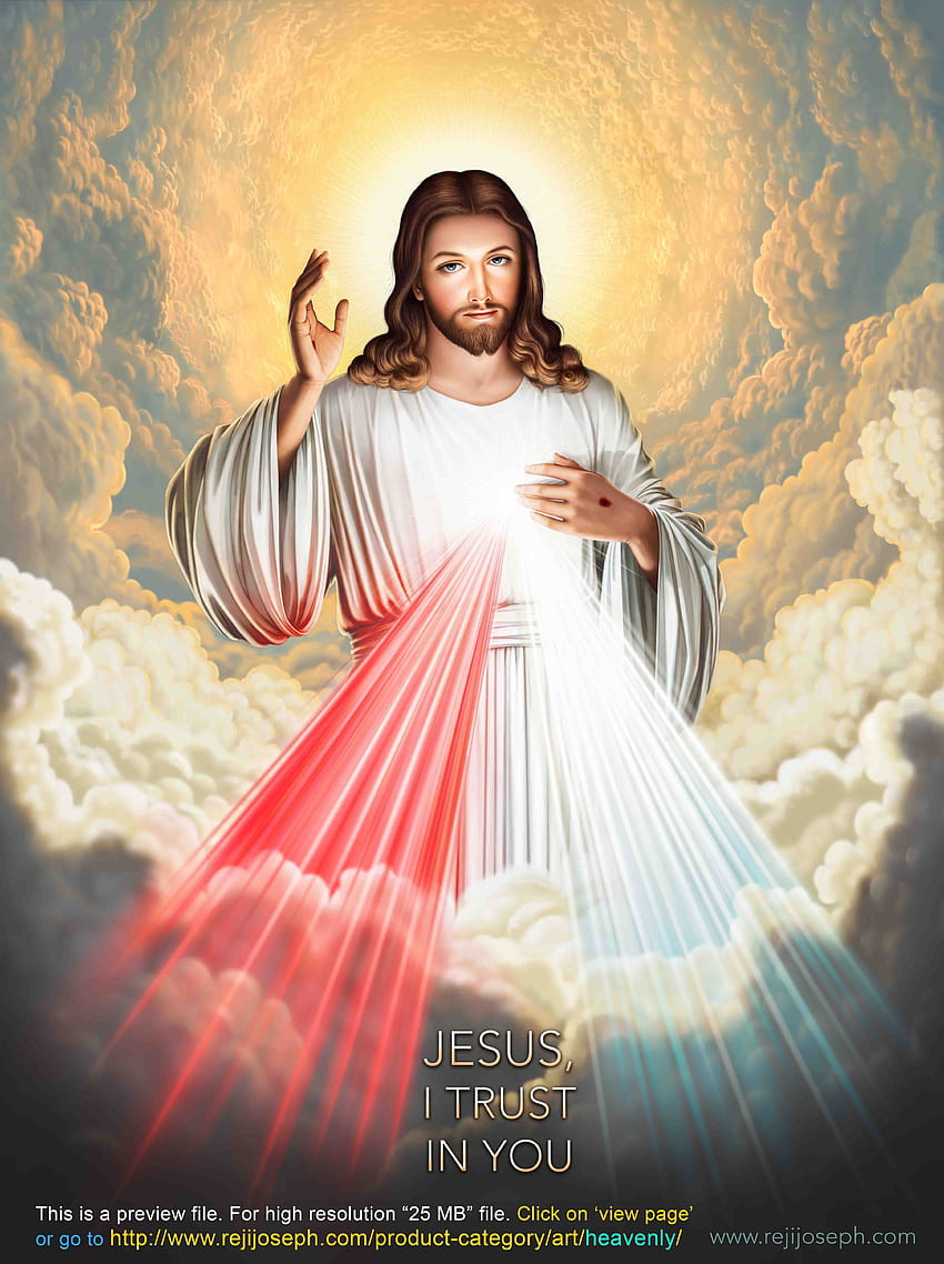 mohanshop Wall Art Canvas Wall Decor Sacred Heart Of Jesus Christ Poster Divine  Mercy Wall Mural Office Bedroom Wallpaper K1885 (40X50Cm) Without Farme :  Amazon.co.uk: Home & Kitchen