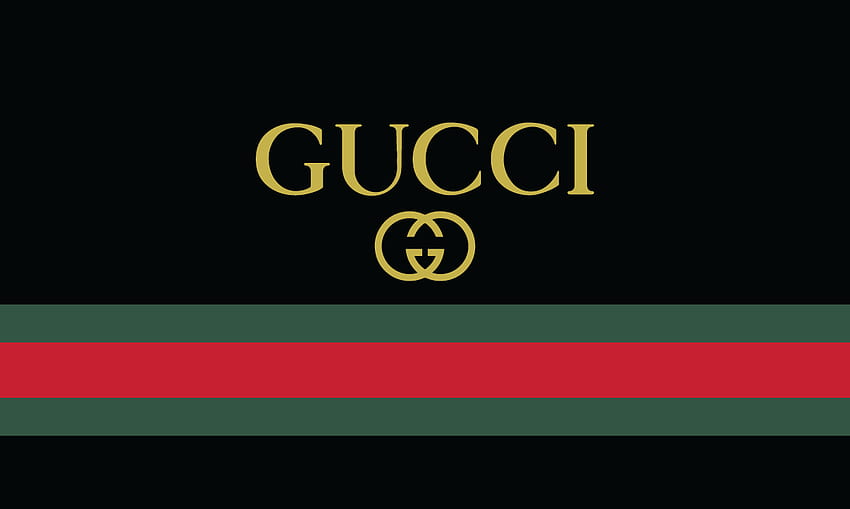 Logo Gucci w kolorze czerwonym i zielonym Tapeta HD