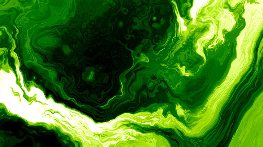 Green White Paint Stains Design Art Pattern Abstraction Abstract HD wallpaper