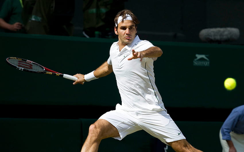 Roger Federer Tennis 64974 px, Roger Federer Servire Sfondo HD