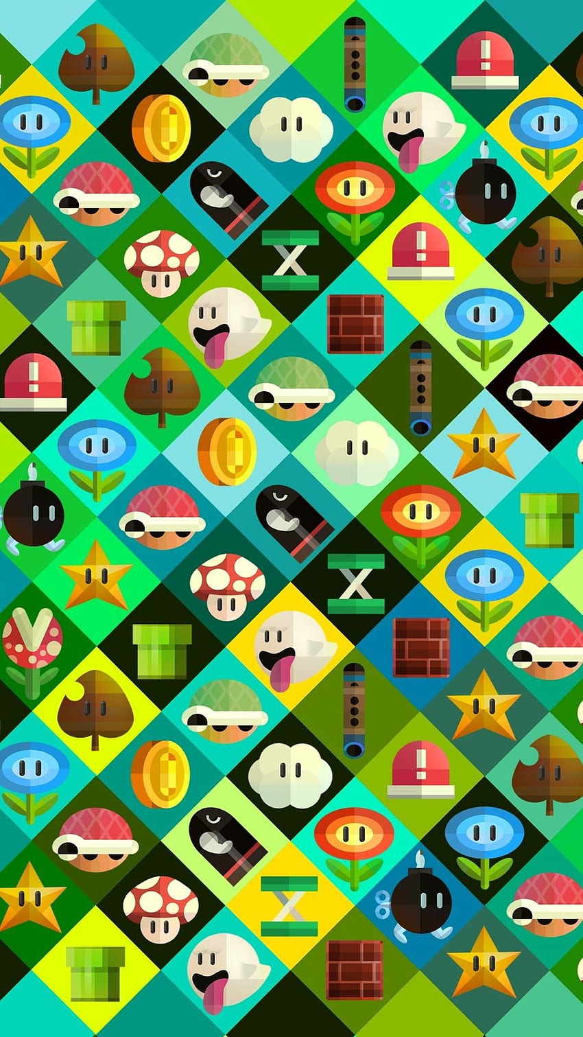 Iphone Super Mario Characters Data Src Super Mario Items Background Tip, Super Mario Bros 3 HD phone wallpaper
