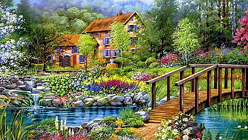 Beautiful nature drawing - the house from the story-saigonsouth.com.vn