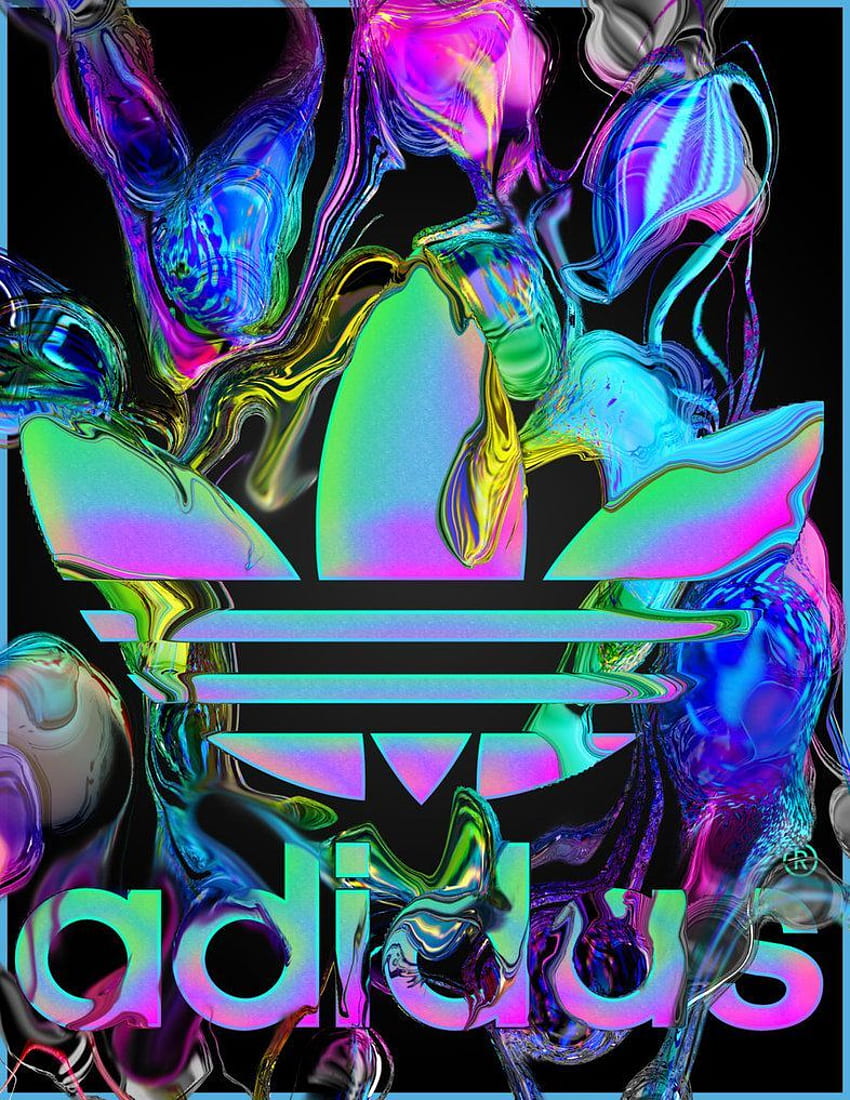 Adidas Preto. Fond écran adidas, Cool Adidas Papel de parede de celular HD