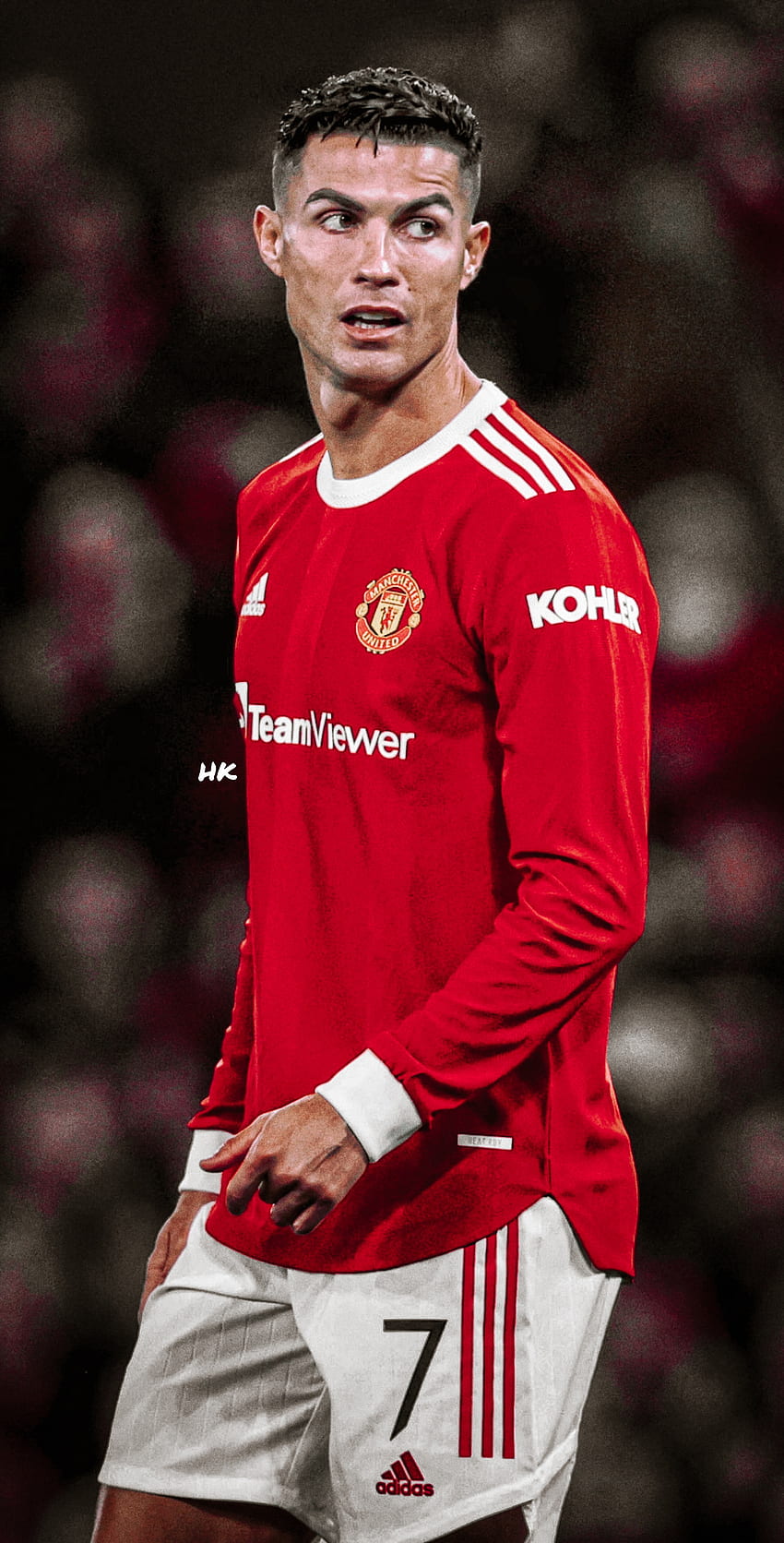 Cristiano Ronaldo, sports uniform, soccer HD phone wallpaper