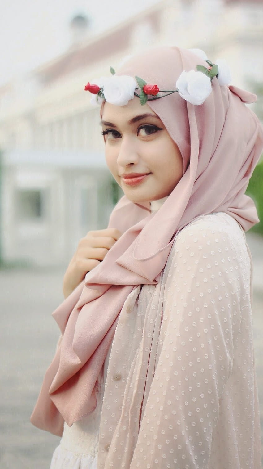Muzułmańska dziewczyna, hidżab Tapeta na telefon HD