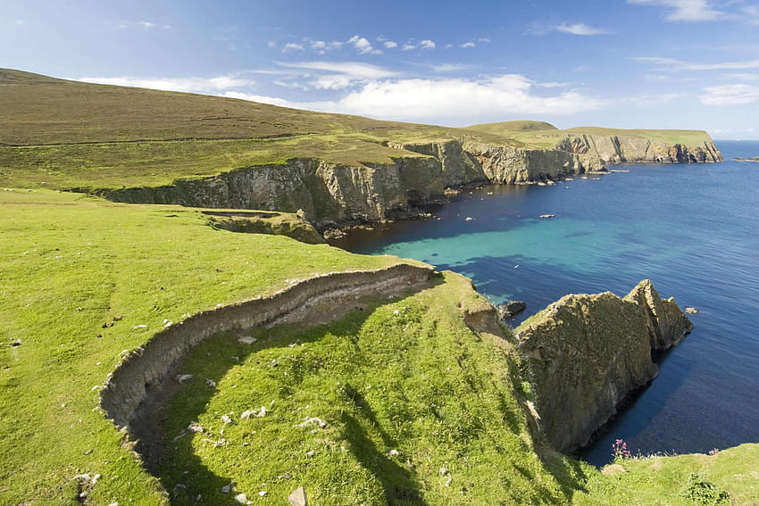 Pulau Skotlandia, Keajaiban dunia, Pulau, Kepulauan Shetland Wallpaper HD