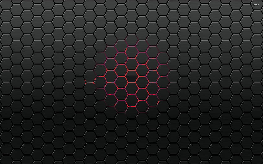 Honeycomb, Red Digital HD wallpaper