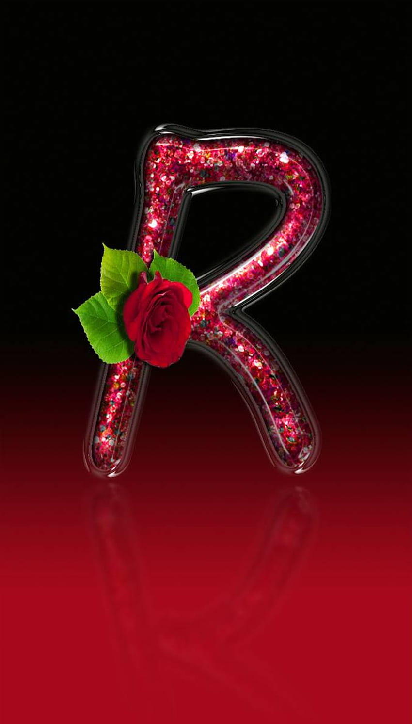 Red rose letter R HD phone wallpaper | Pxfuel