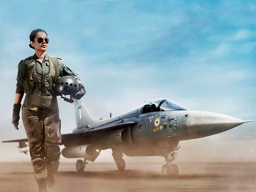 รูปลักษณ์แรกของ Tejas: Kangana Ranaut ดูกล้าหาญและเป็นผู้บังคับบัญชาในฐานะนักบินของกองทัพอากาศอินเดีย ข่าวยนตร์ภาษาฮินดี - Times of India นักบินรบของกองทัพอากาศ วอลล์เปเปอร์ HD